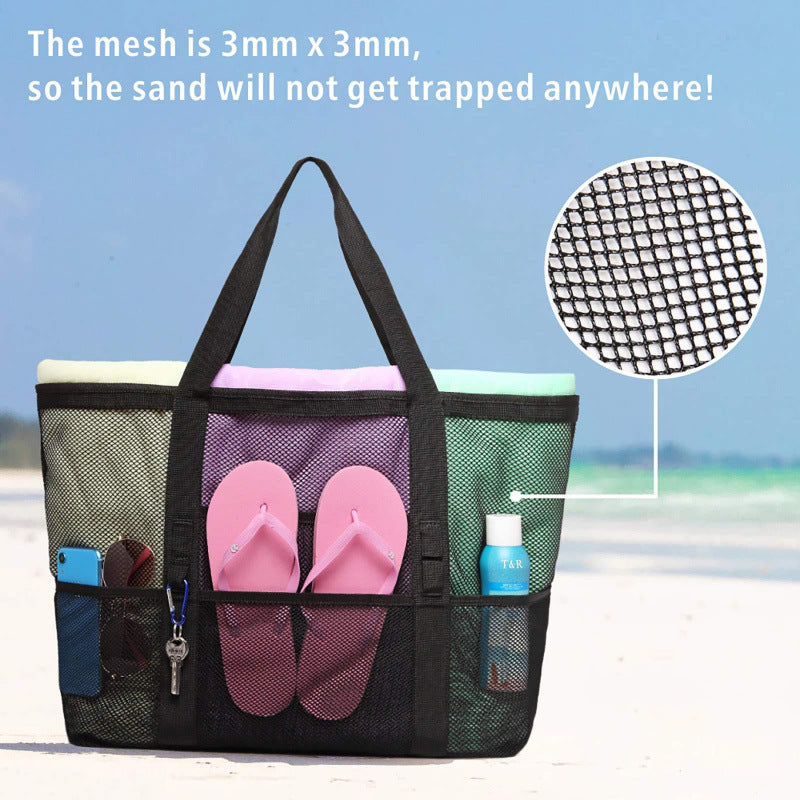 Beach bag with breathable net material Bowlift