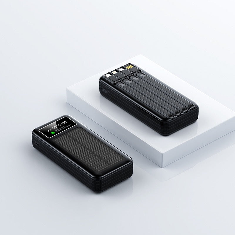 Solar Powerbank with Integrated Digital Display Bowlift