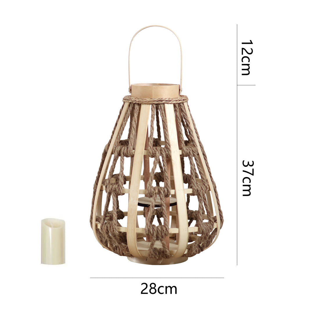 Decorative lantern made of rattan Bowlift
