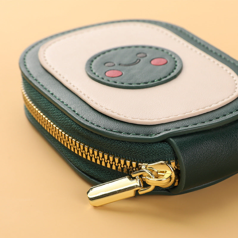 Cute Character Zippered Coin Pouch Bowlift