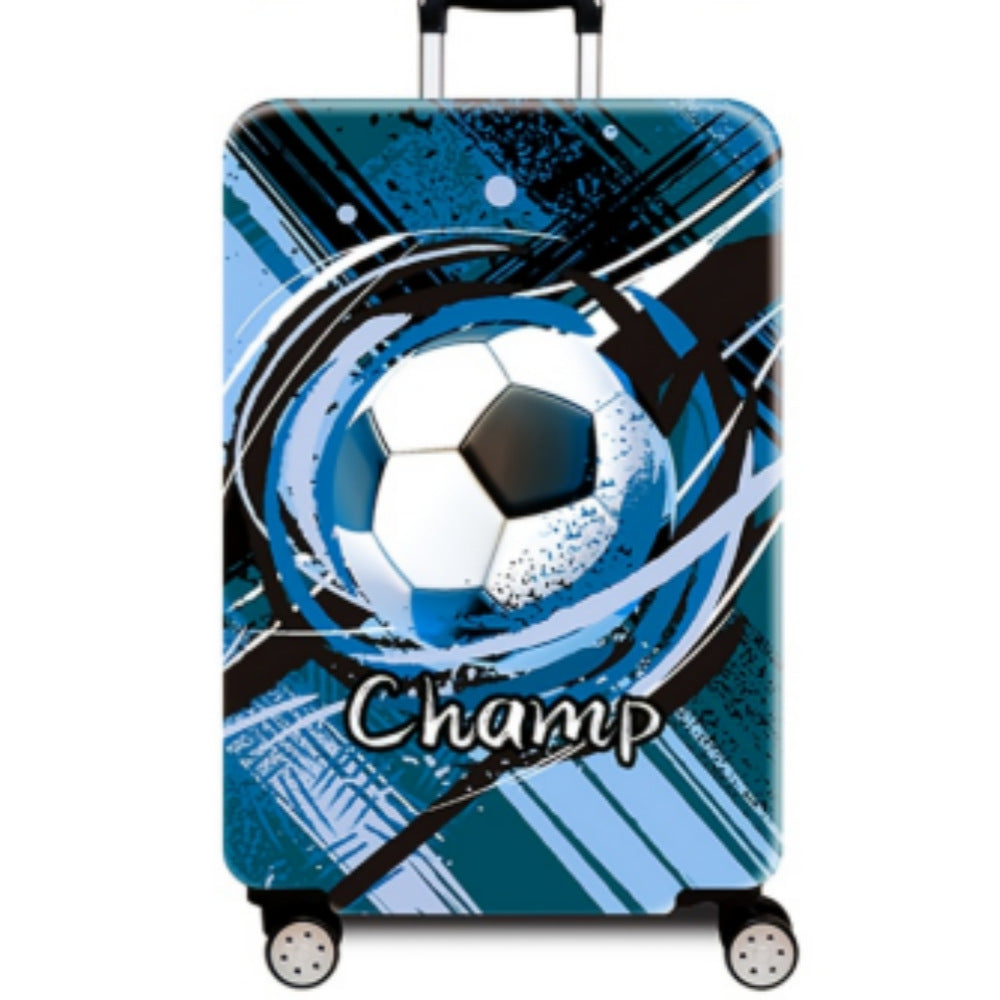 Women's hard-shell suitcase with dynamic football motif Bowlift