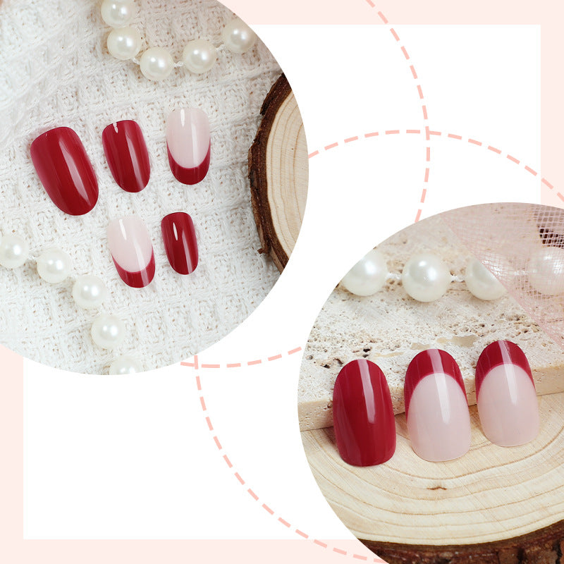 Premium Glossy Press-On Nail Art Set Bowlift