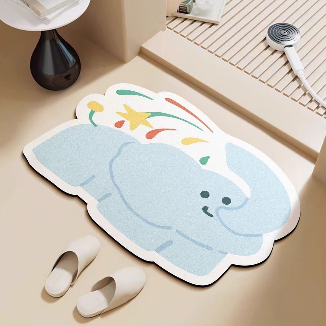 Playful Home-Themed Area Mat