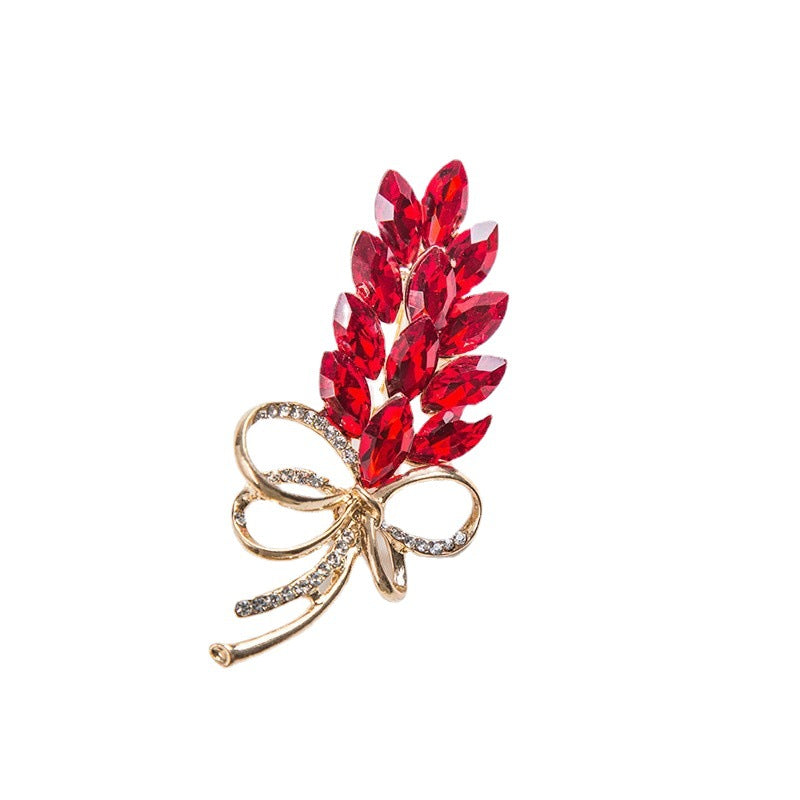 Elegante Brooch with Crystals Bowlift