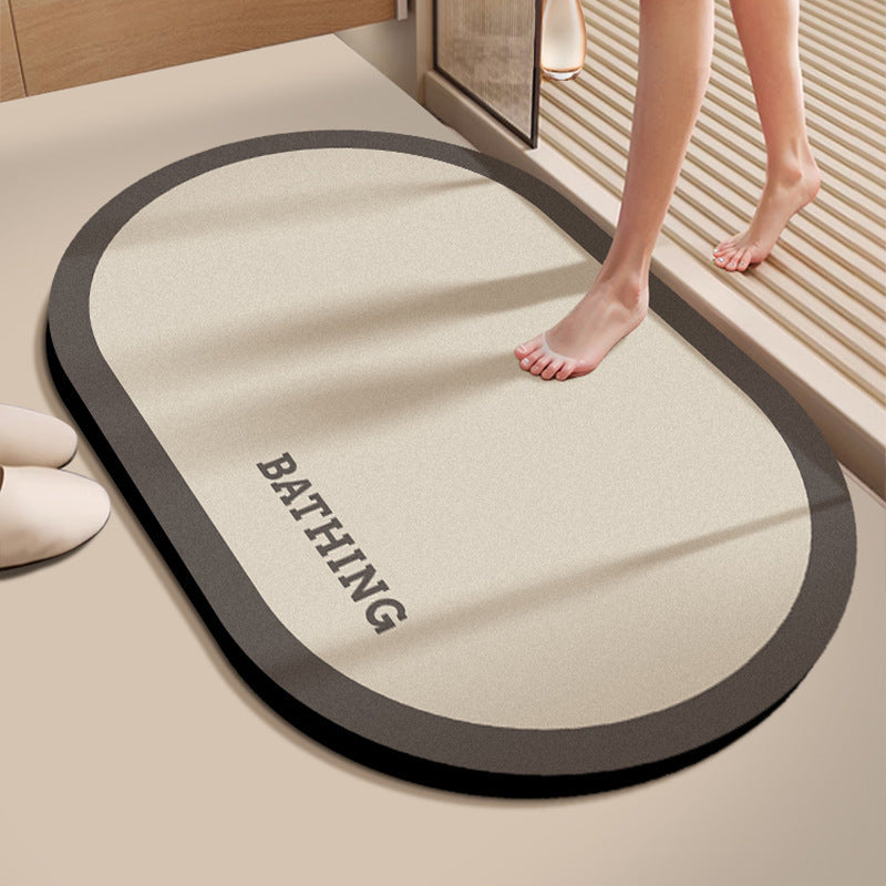 Absorbent Bathroom Floor Mat Bowlift