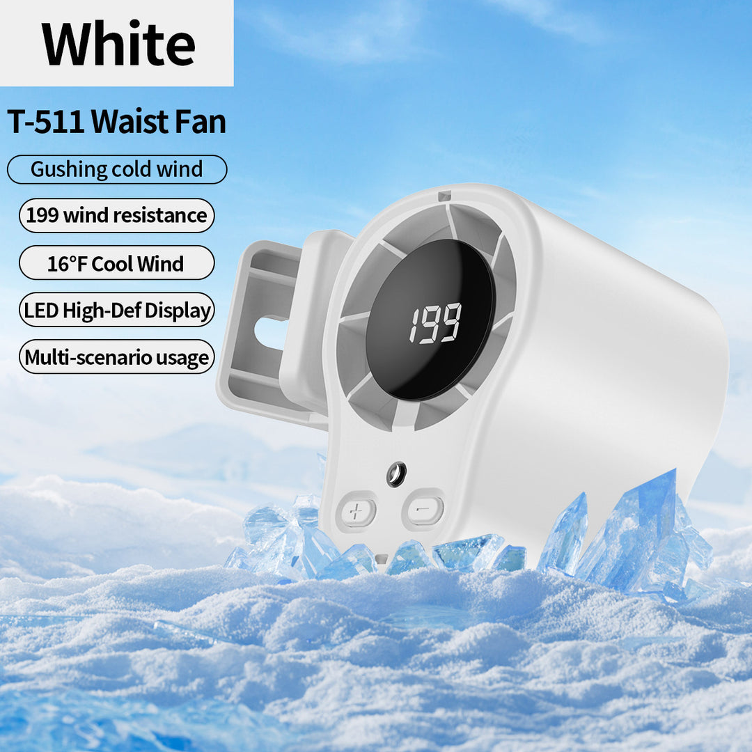 Unisex Waist-Mounted Cooling Fan Bowlift
