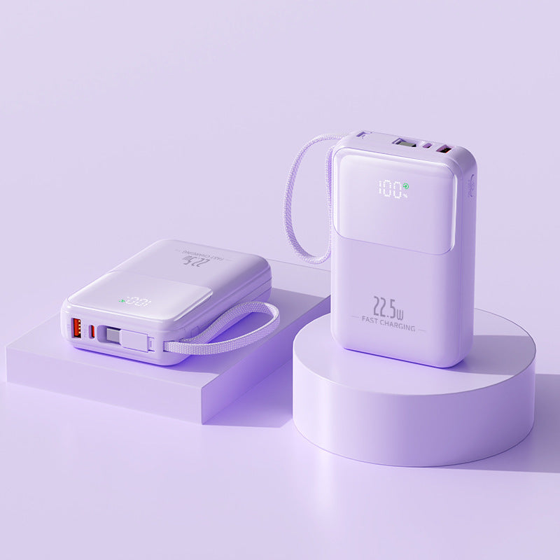 Power bank with fast charging and intelligent LED display Bowlift