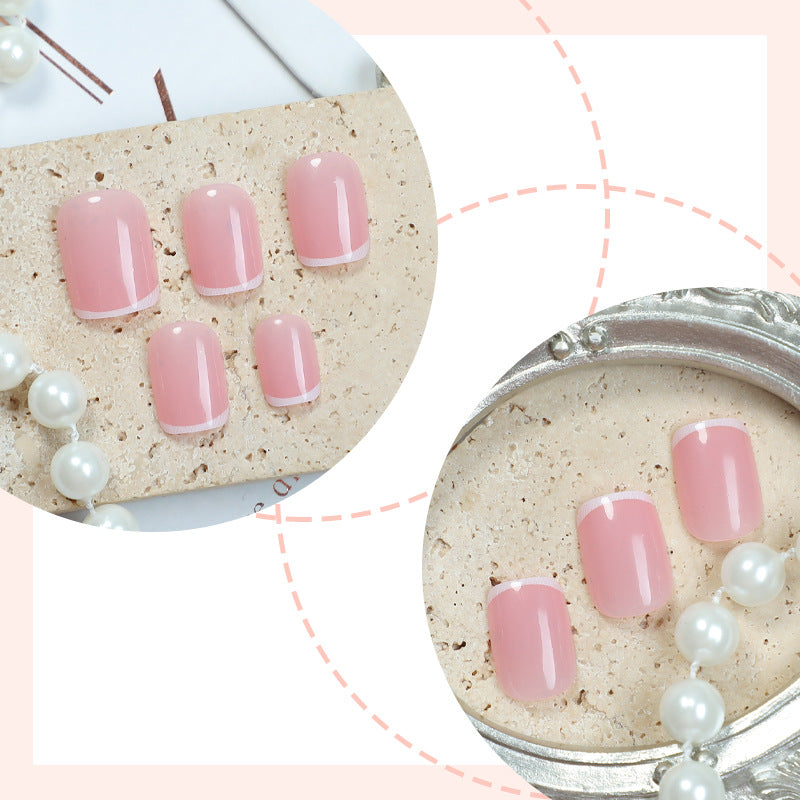 Premium Square Press-On Nail Set Bowlift