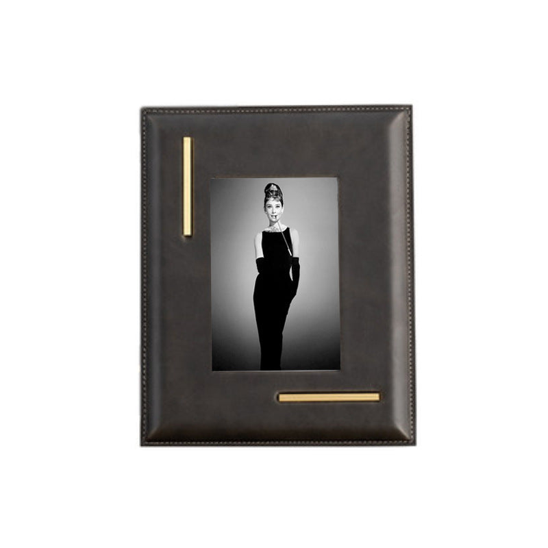 Elegant Leather Photo Frames Set