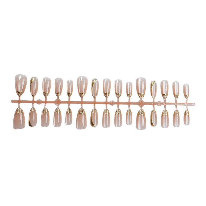 Stylish Decorative Press-On Nail Set Bowlift