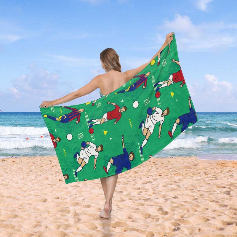 Beach towel in creative wave pattern Bowlift