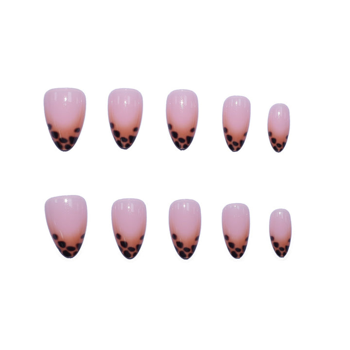 Elegant Press-On Nails with Animal Accents Bowlift