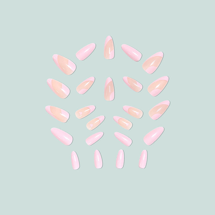 Artful Stiletto artificial nails with heart design Bowlift