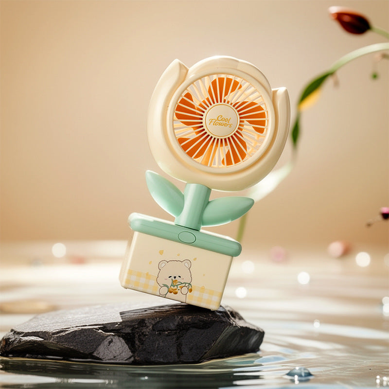 Ladies decorative mini table fan Bowlift