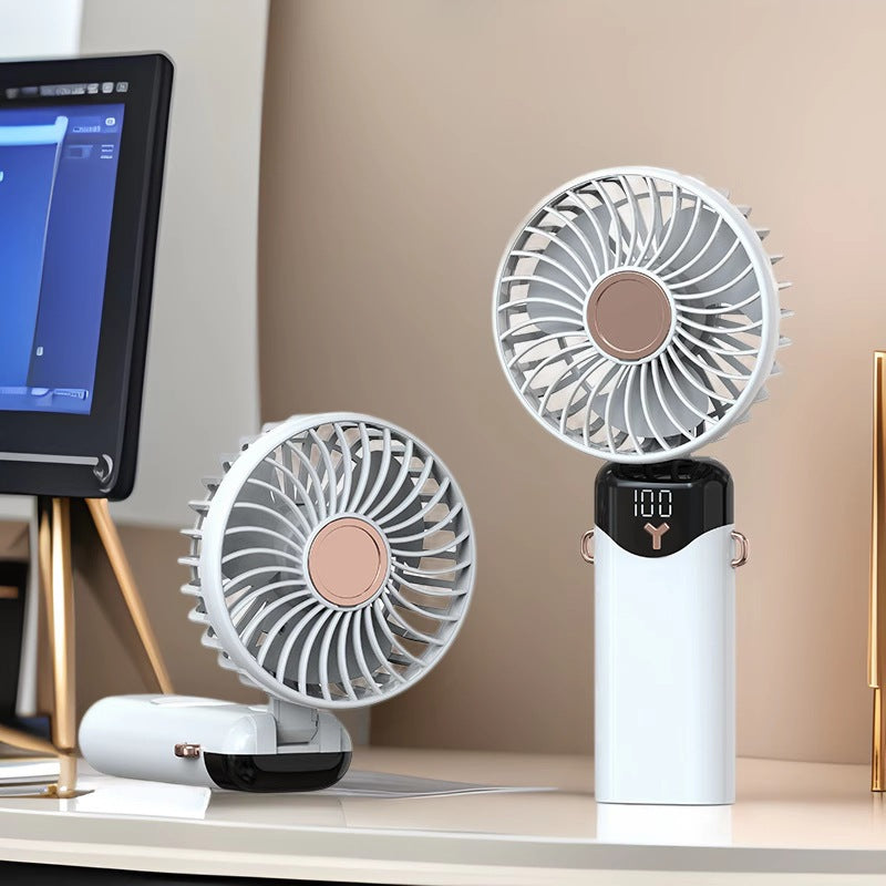 Portable battery fan with digital display Bowlift