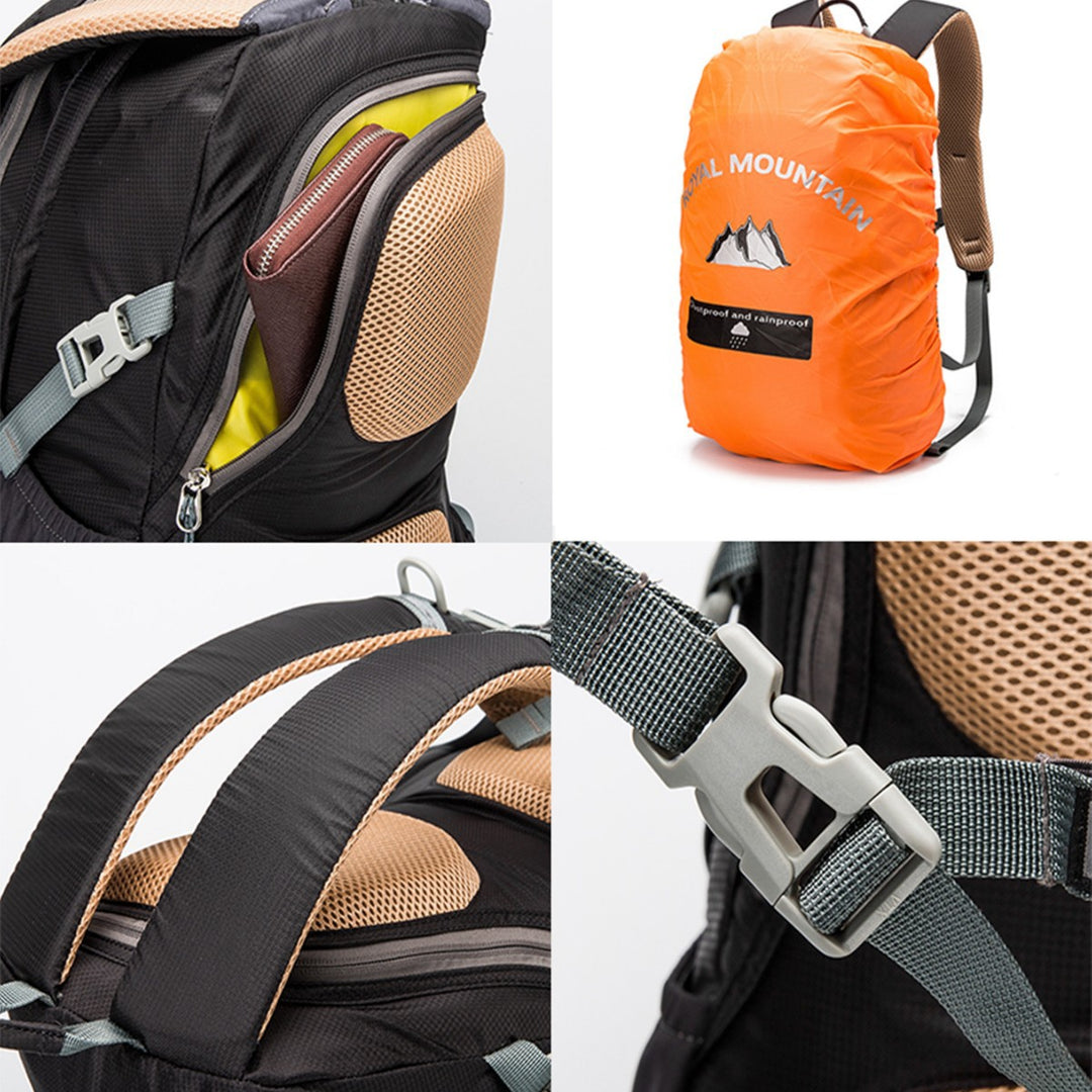 Unisex nan lightweight day hiking backpack with breathable back padding and adjustable chest strap Bowlift