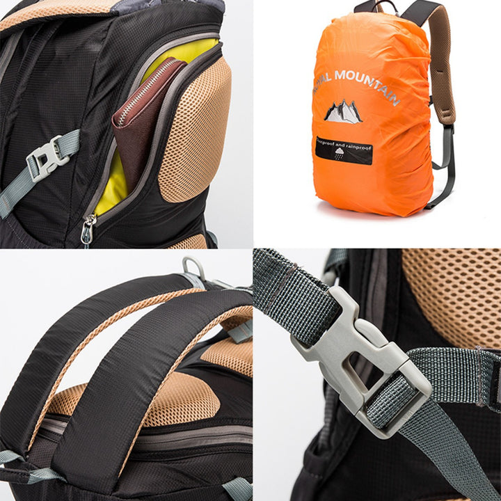 Unisex nan lightweight day hiking backpack with breathable back padding and adjustable chest strap Bowlift