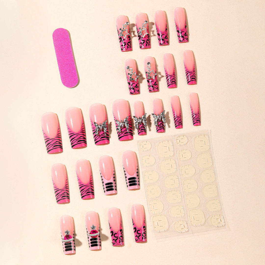 Glamorous 3D Glitter Nail Art Extensions Bowlift