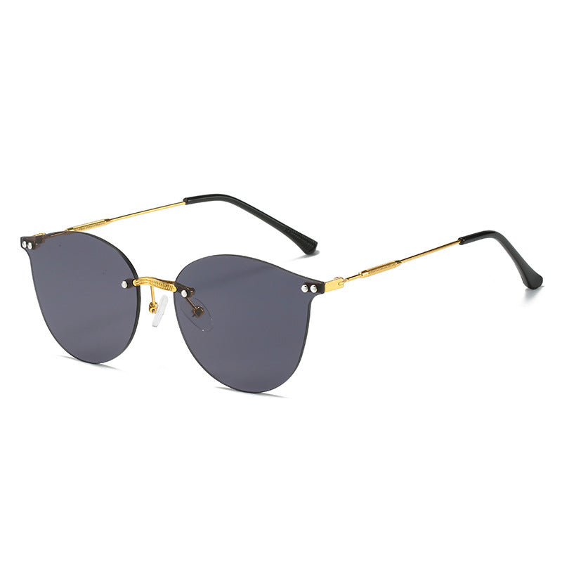 Women's fashionable sunglasses with innovative metal frame and flexible nose pads Bowlift