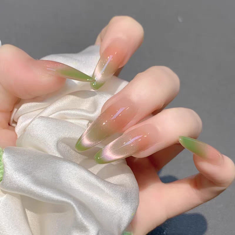 Decorative Press-On Nail Art Set with Cute Bow Accents Bowlift