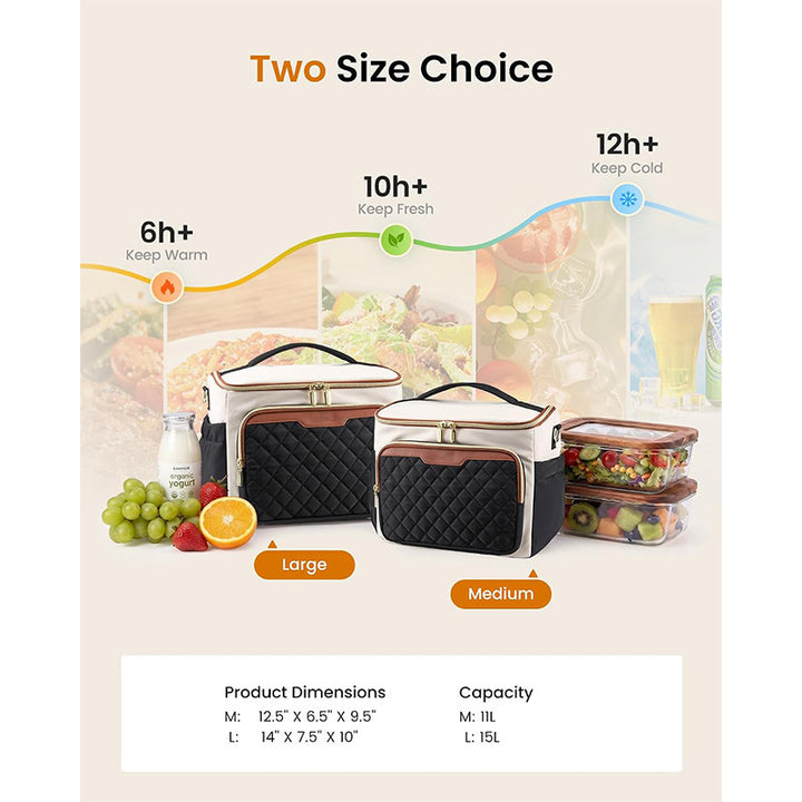 Insulated Multi-Compartment Lunch Carrier Bowlift