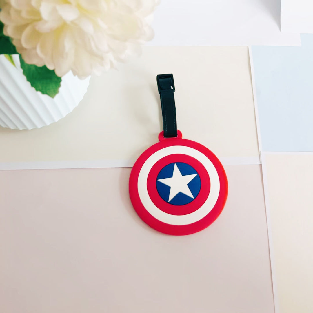 Unisex Silicone Superhero-Themed Luggage Tag Bowlift