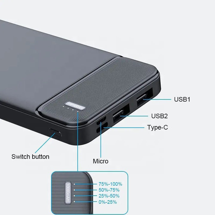 Elegant portable charger with innovative fast charging function Bowlift