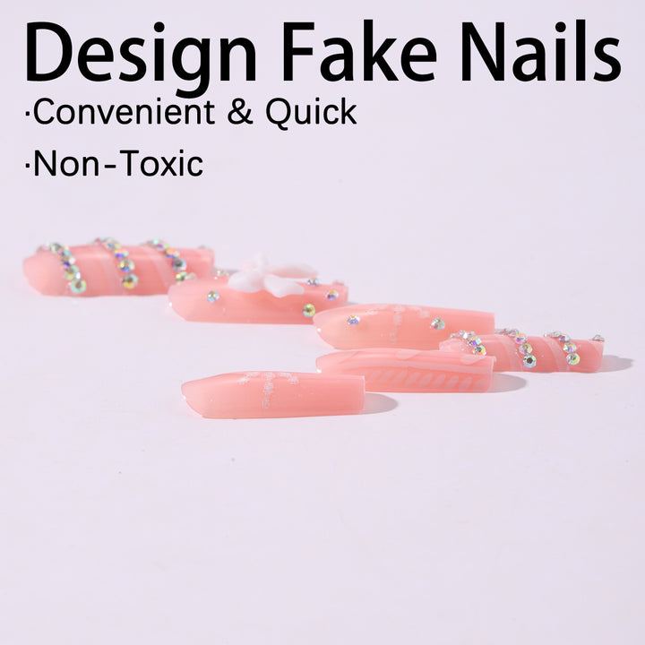Art Nail Set with elaborate decorations Bowlift