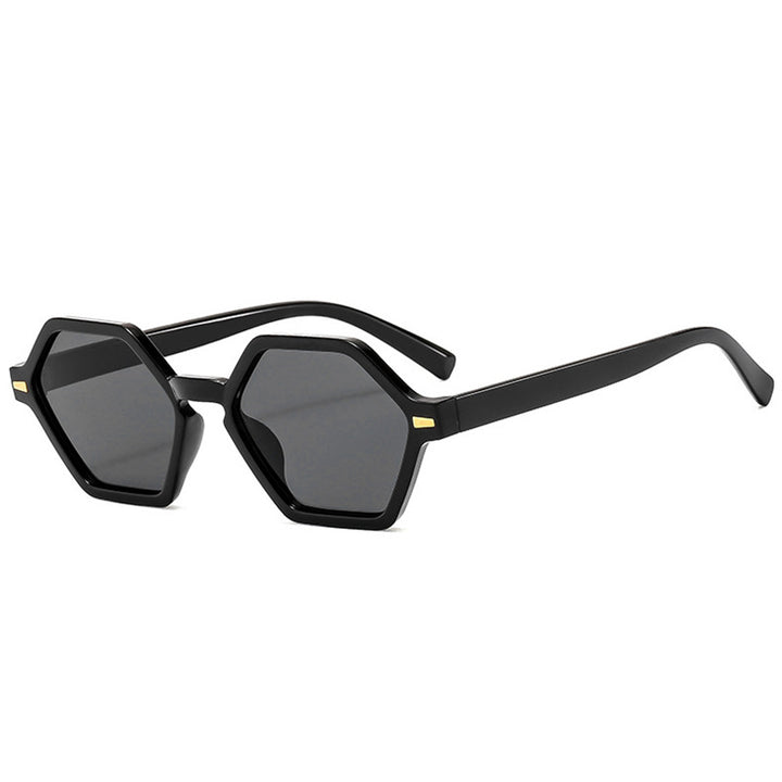 Women's hexagonal sunglasses with fashionable design and UV protection Bowlift