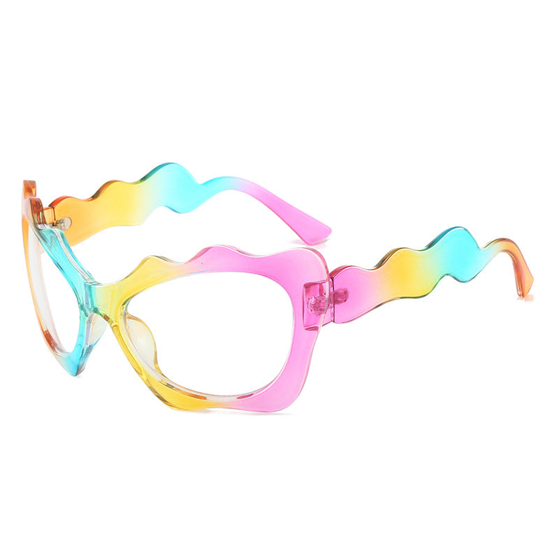 Ladies extravagant sunglasses with wavy frame design Bowlift