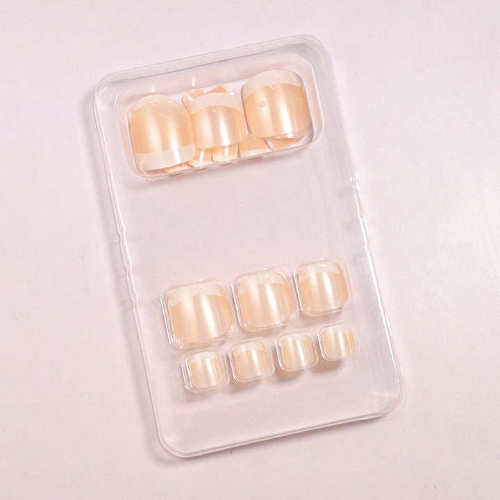 Premium Glossy Press-On Toe Nails Bowlift