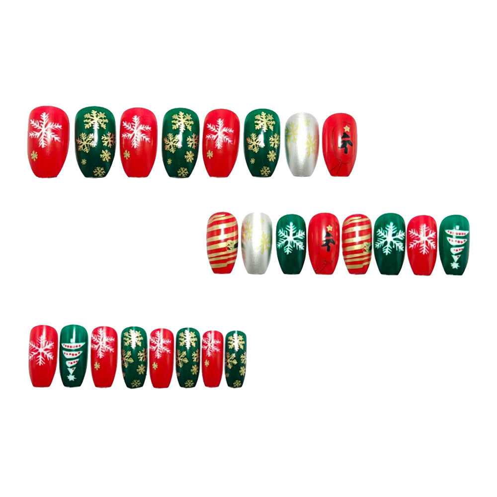 Festive artificial nails with Christmas designs Bowlift 1788232498