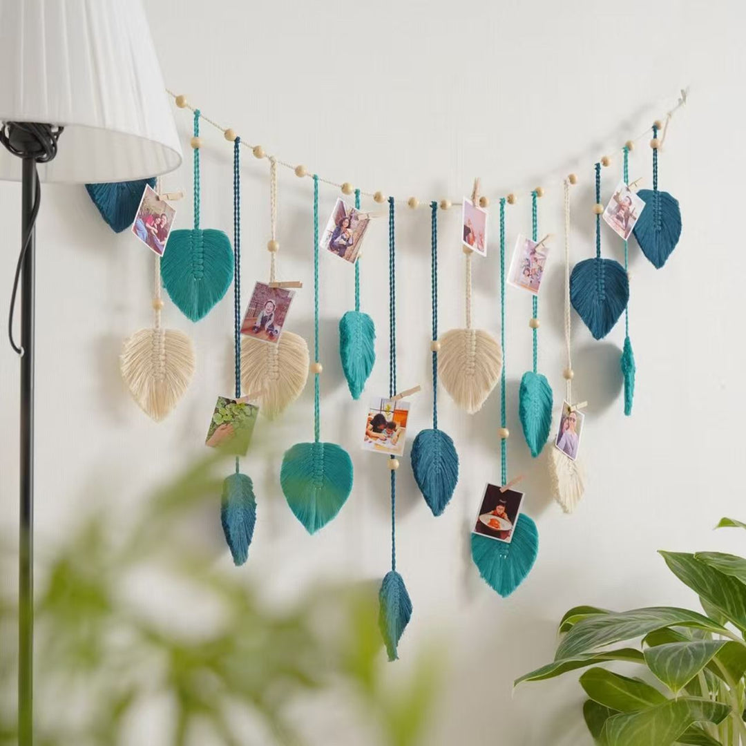 Decorative Macrame Leaf Garland