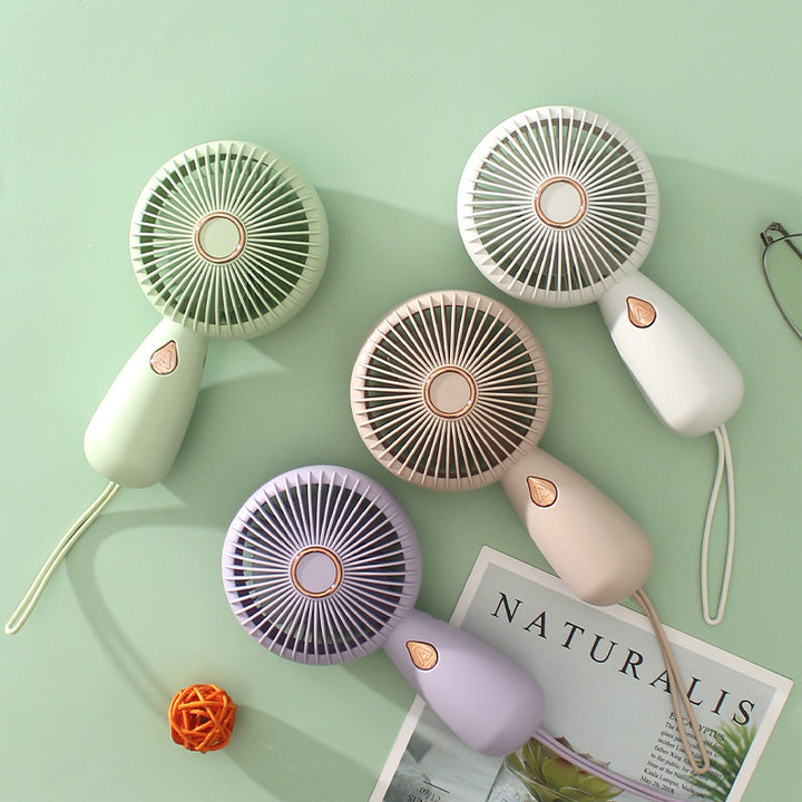 Women Portable Hand Fan with USB Charging Function and Ergonomic Grip Bowlift