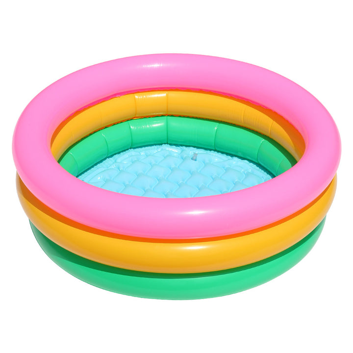 Ladies inflatable paddling pool with colorful sea design Bowlift