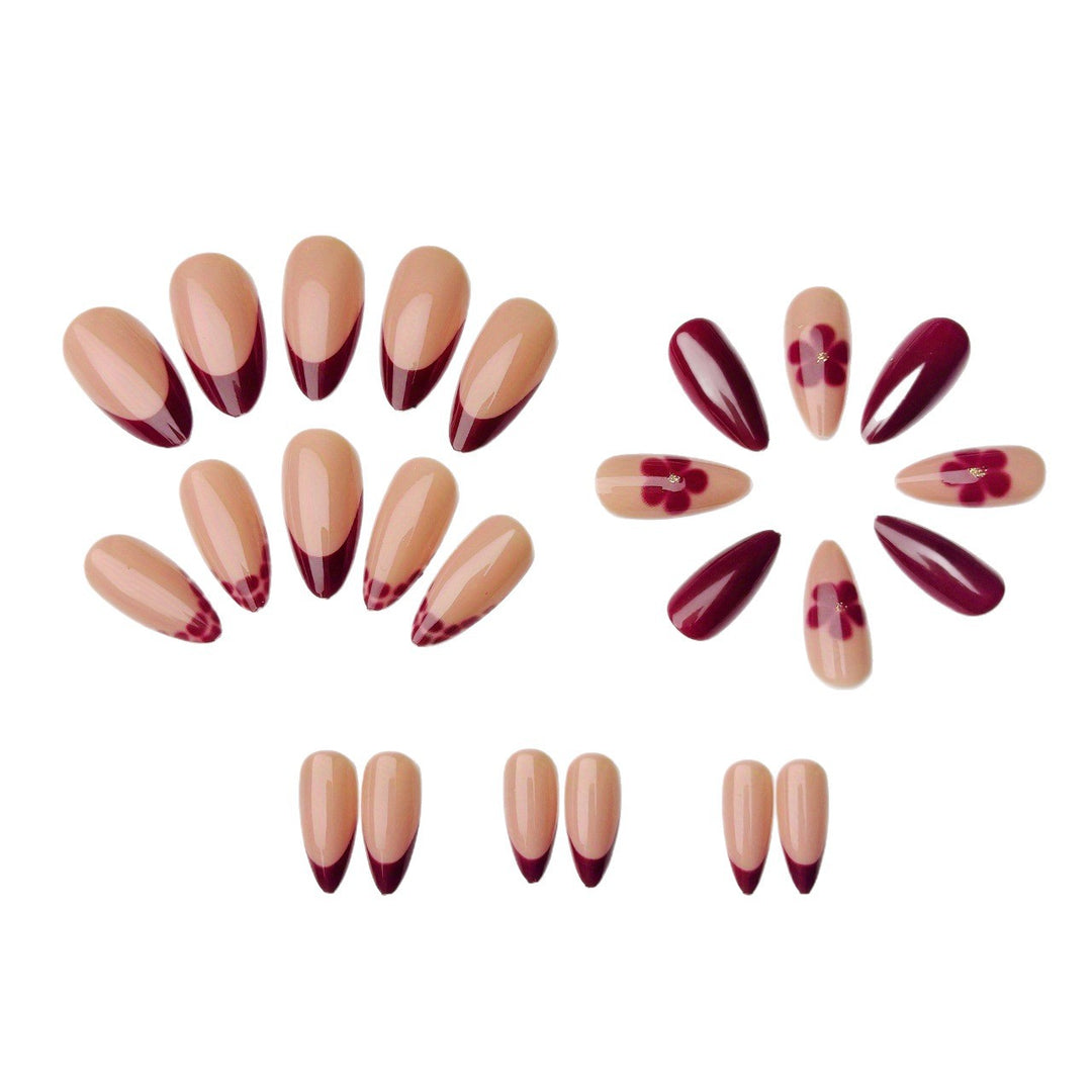 Artistic Floral Accent Nail Art Bowlift