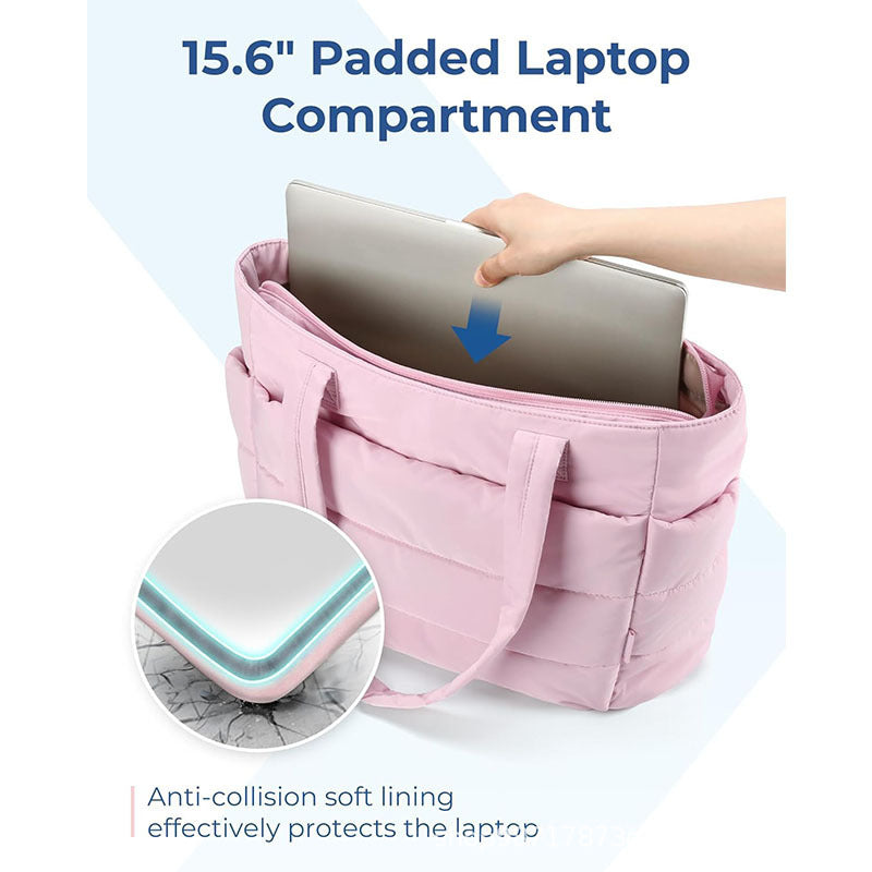 Padded Multifunctional Handbag Bowlift