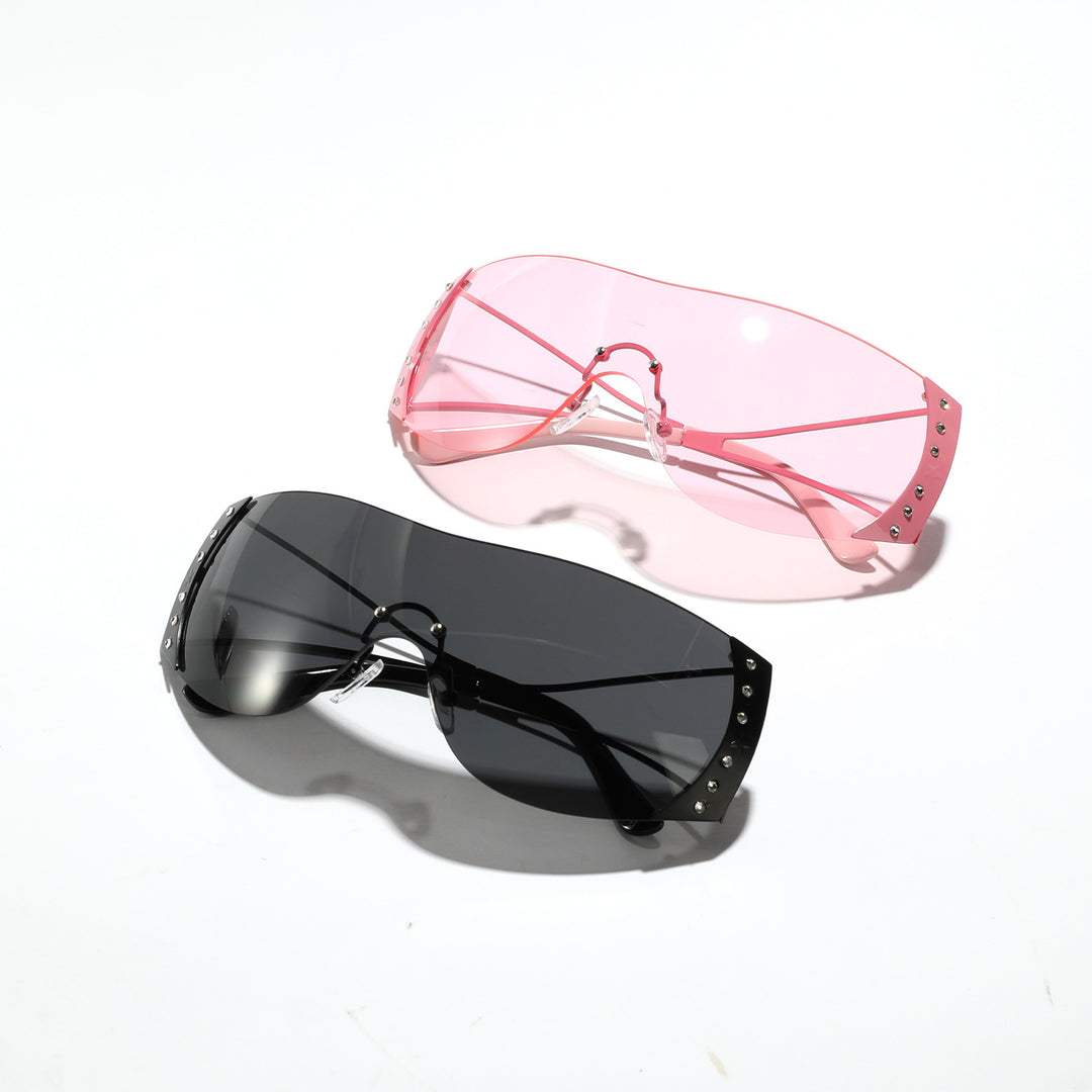 Women futuristic sunglasses with stylish frame and high-grade UV protection Bowlift