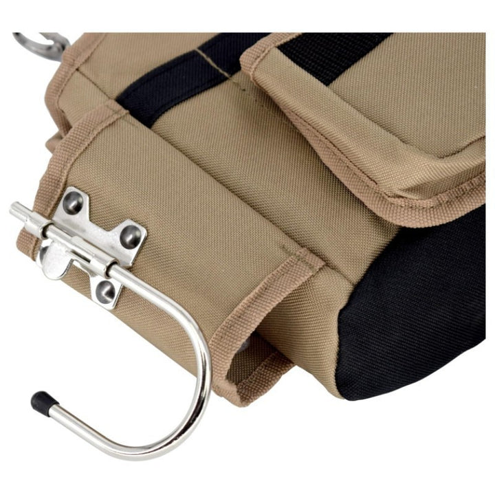 Multifunctional tool carrier with adjustable carrying strap Bowlift