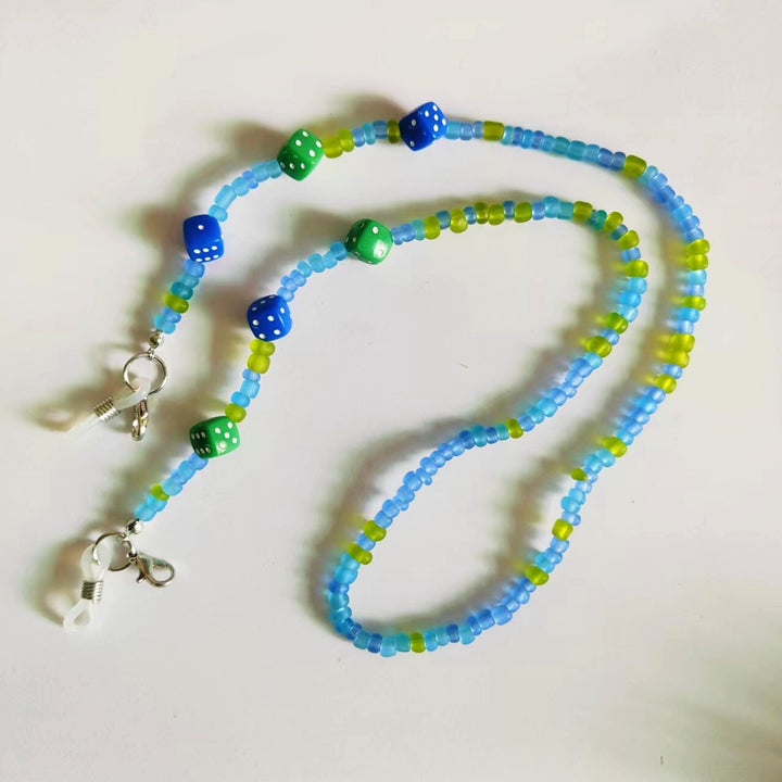 Colorful Bead Glasses Holder Chain Bowlift