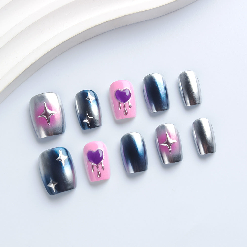 Celestial-Themed Press-On Nail Art Set Bowlift