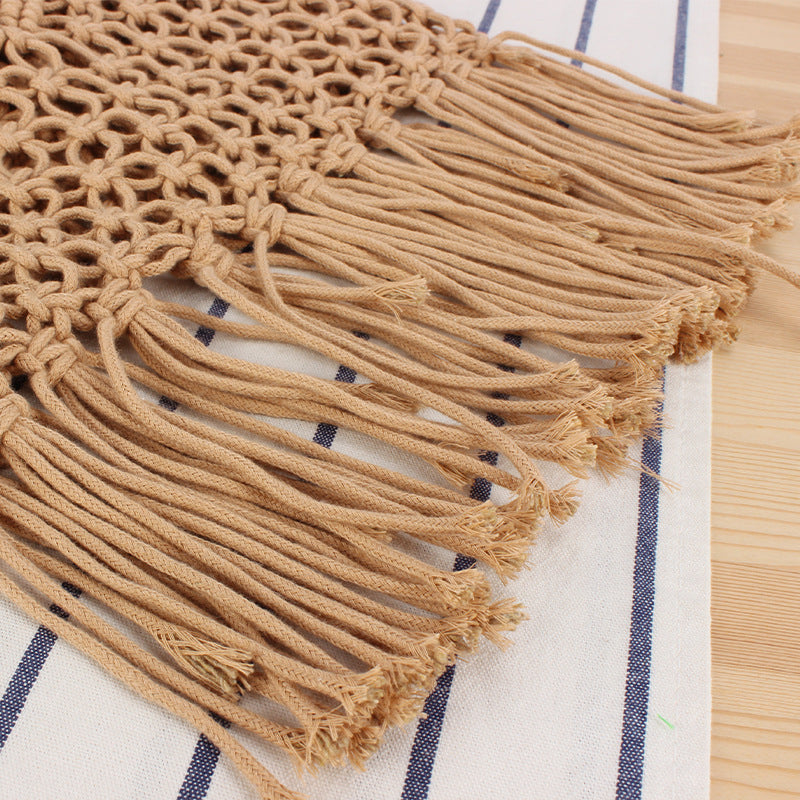 Hand-knotted Macrame Tote Bag Bowlift