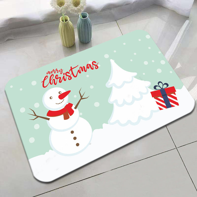 Festive Holiday-Themed Bath Mat Bowlift