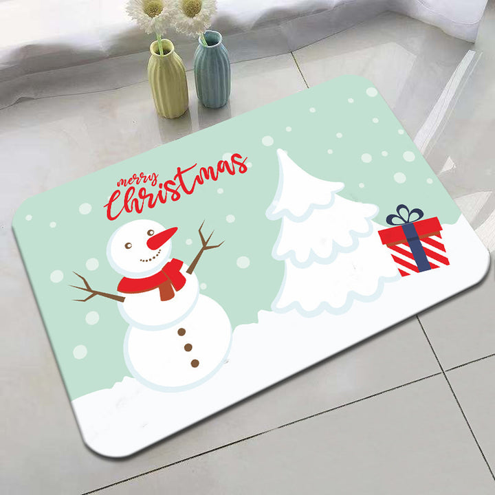 Festive Holiday-Themed Bath Mat Bowlift