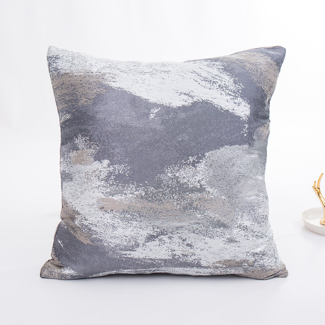 Decorative Textured Cushion with Metallic Finish