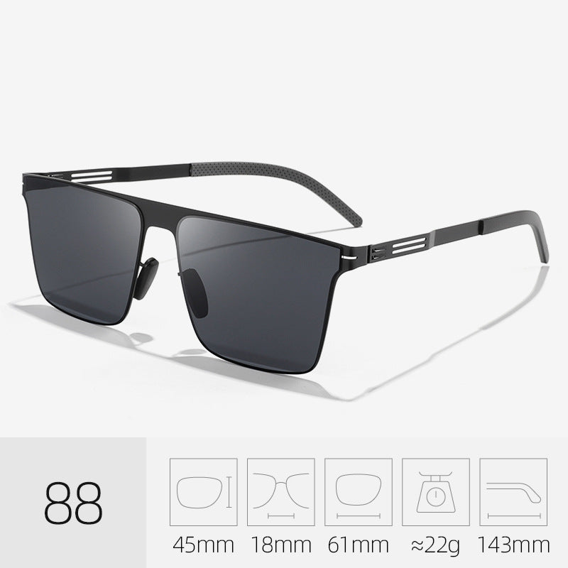 Modern Square Frame Sunglasses Bowlift