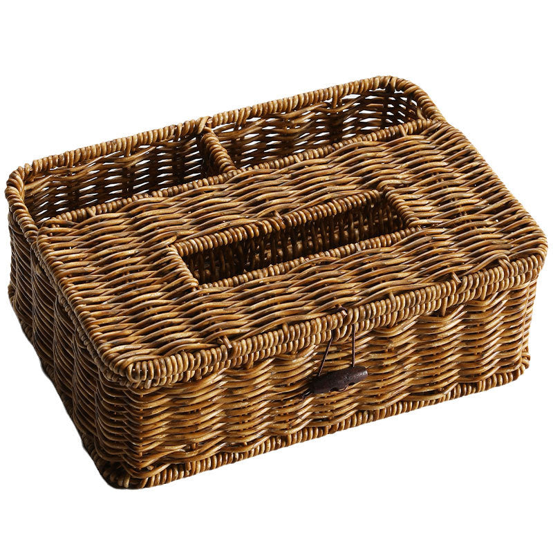 Woven Storage Organizer with Divided Compartments Bowlift