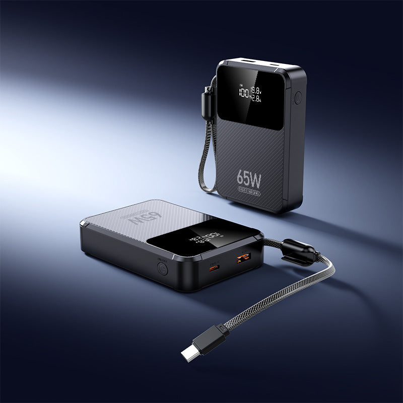 Portable power bank with intelligent fast charging function and digital display Bowlift