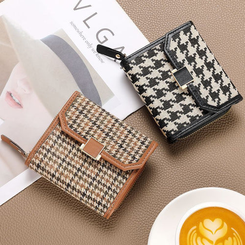 Textured Fabric Zip Wallet Bowlift