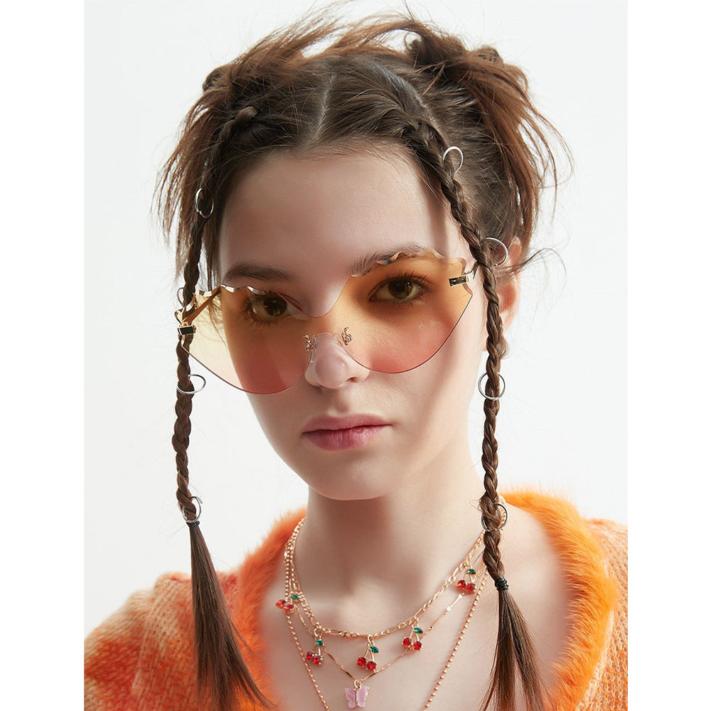 Women's Sunglasses with Unique Wave Design Bowlift